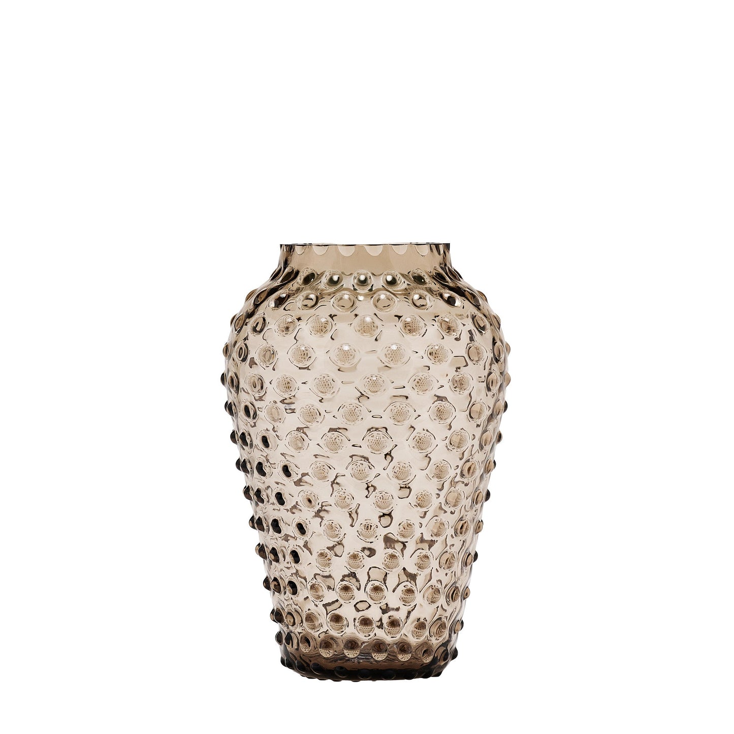 Hobnail Vase - Barrel - Smoky Amaro