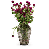 Hobnail Vase - Barrel - Smoky Amaro
