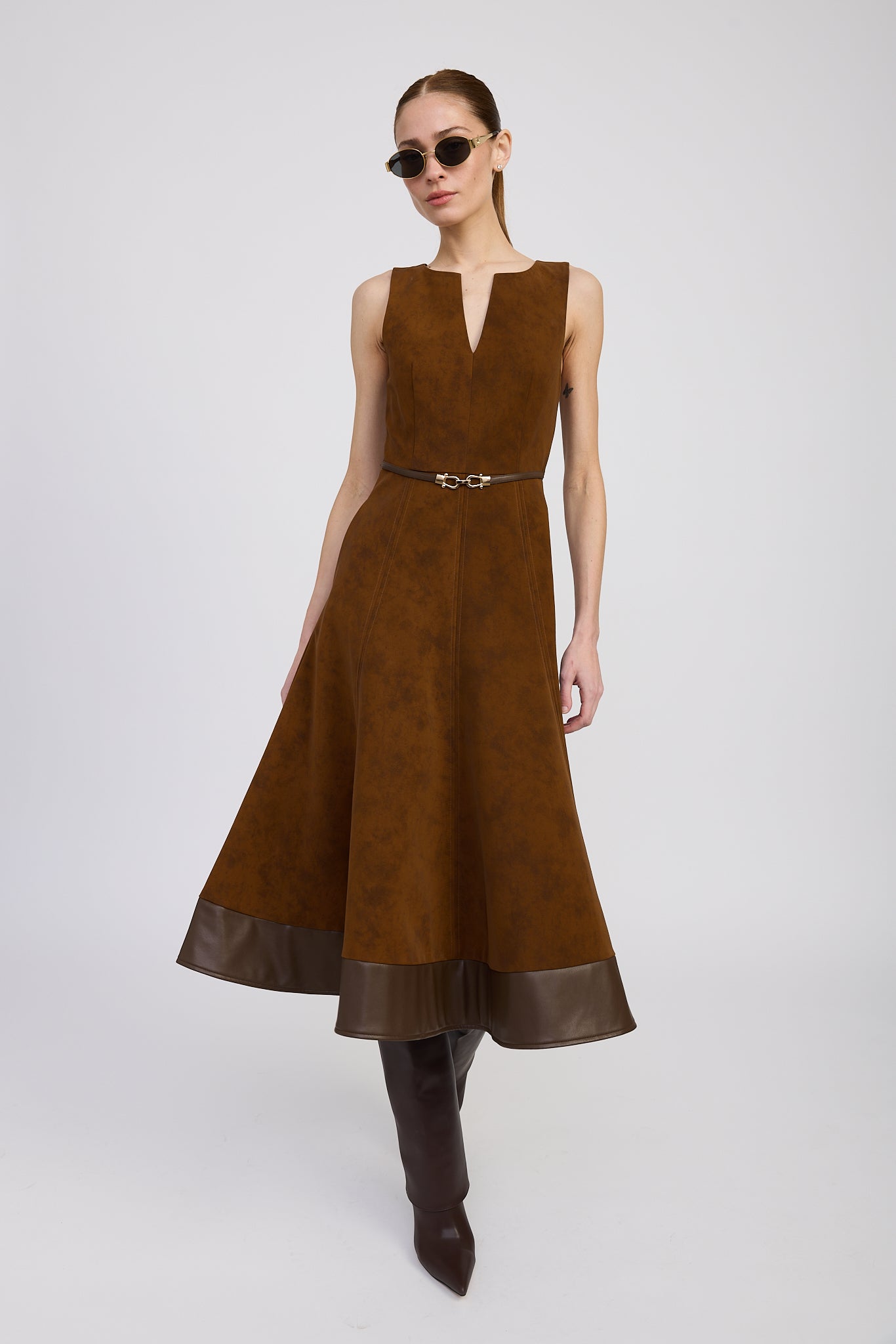 En Saison - Eloise Midi Dress - Brown