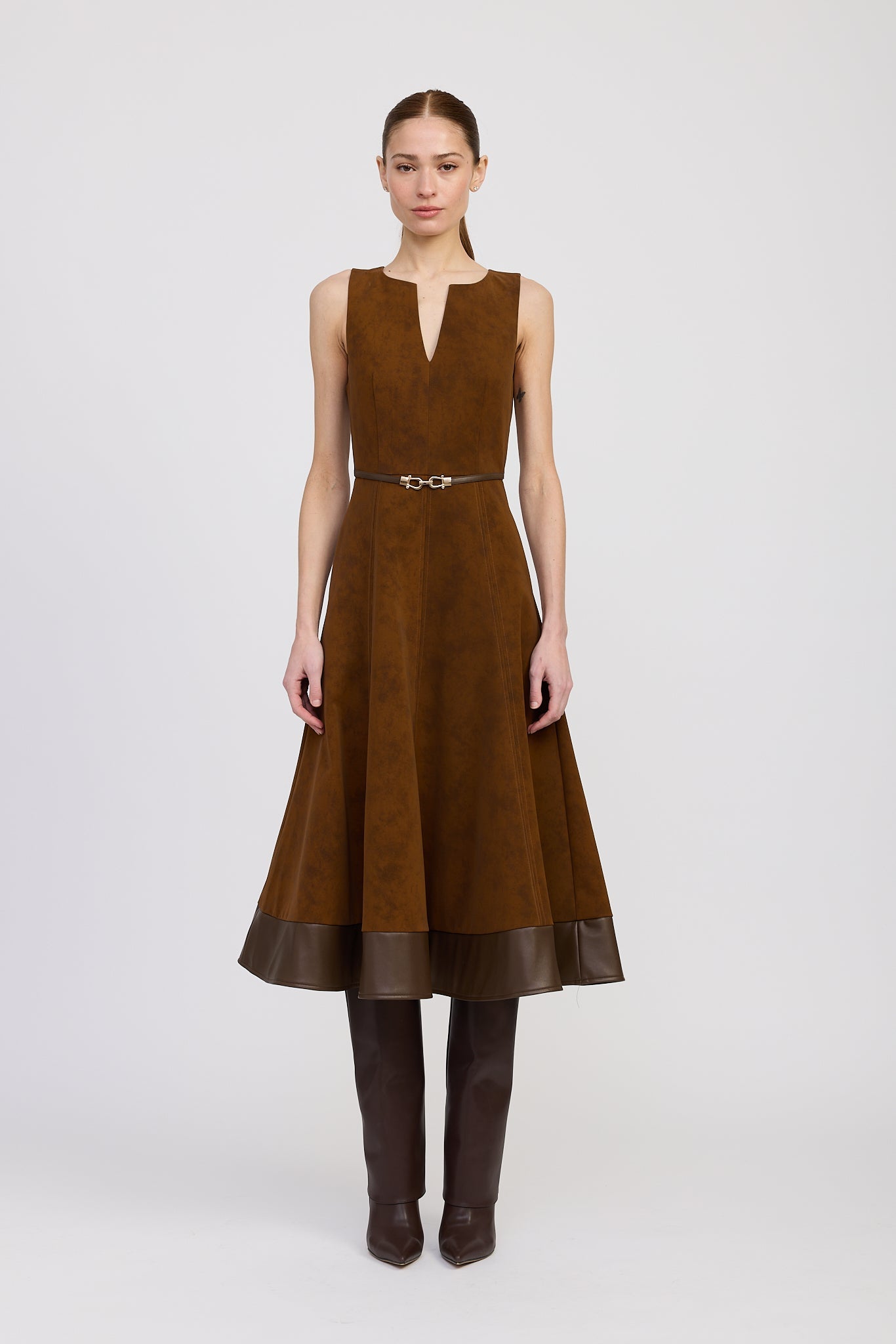 En Saison - Eloise Midi Dress - Brown