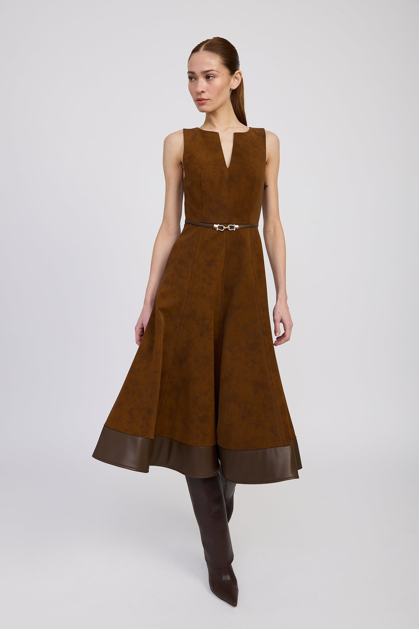En Saison - Eloise Midi Dress - Brown