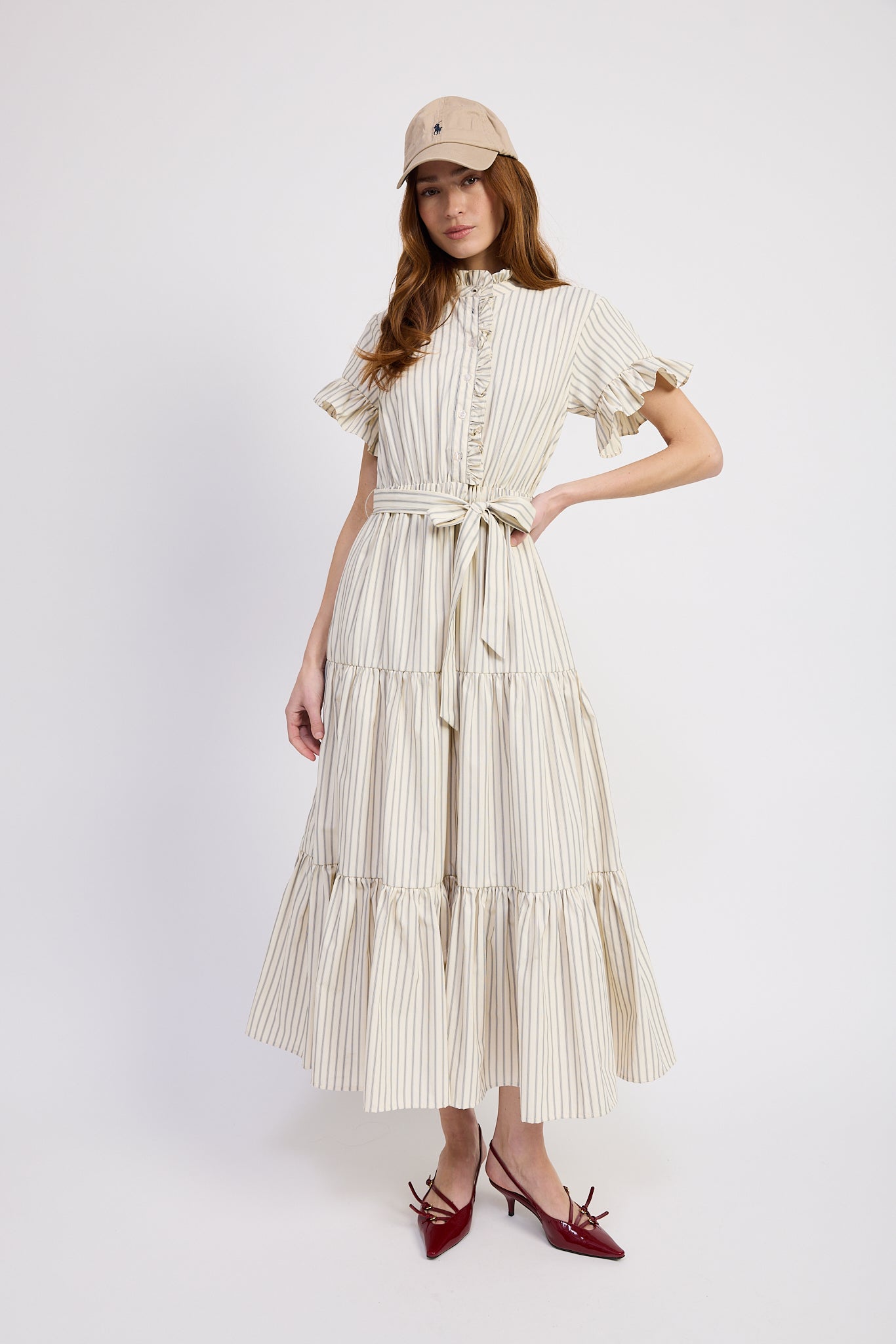 En Saison - Azra Maxi Dress - Ivory Navy
