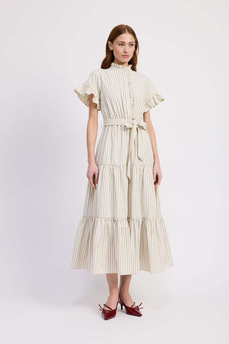 En Saison - Azra Maxi Dress - Ivory Navy