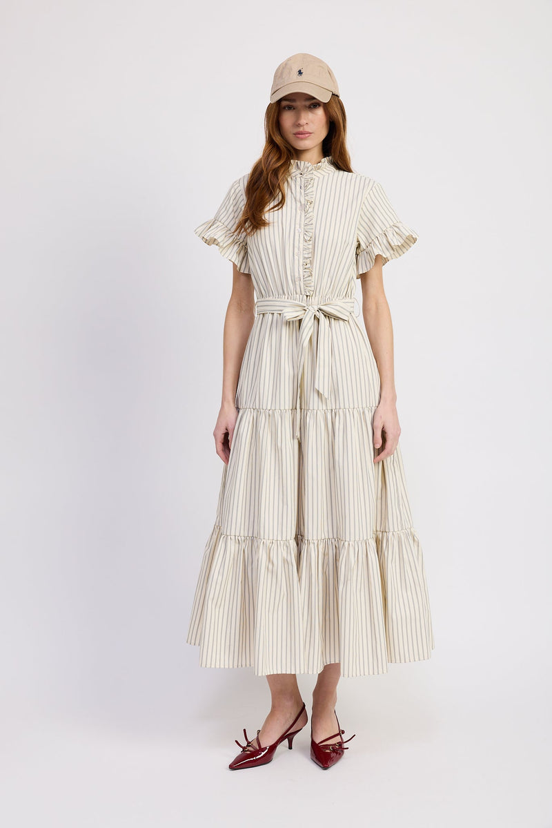 En Saison - Azra Maxi Dress - Ivory Navy
