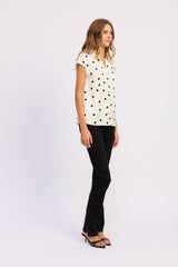 En Saison - Elara Top - Ivory Black