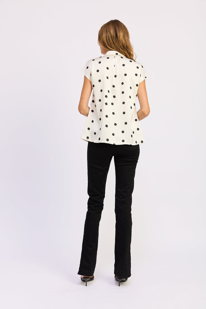 En Saison - Elara Top - Ivory Black