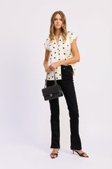 En Saison - Elara Top - Ivory Black