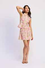 En Saison - Arya Mini Skirt - Cantaloupe Pink
