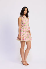 En Saison - Arya Mini Skirt - Cantaloupe Pink