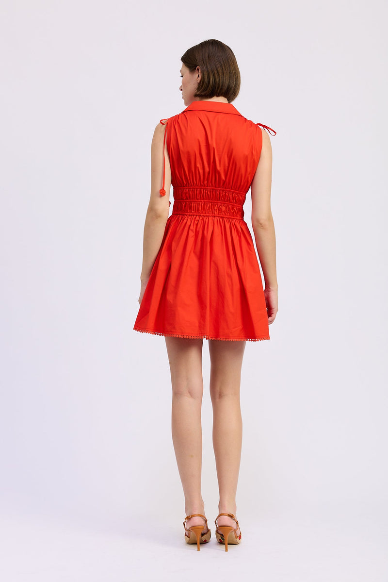 En Saison - Emerson Mini Dress - Cherry Tomato