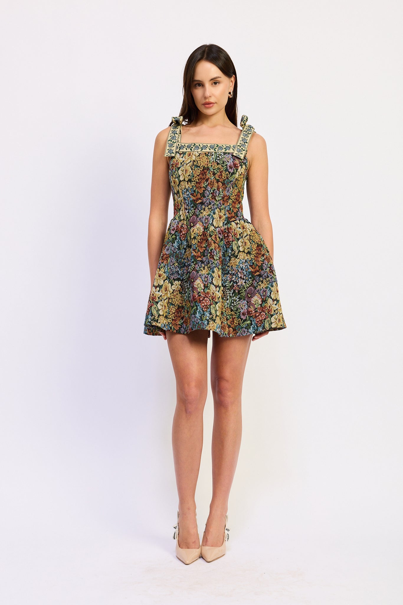 En Saison - Mischa Mini Dress - Black Multi Floral