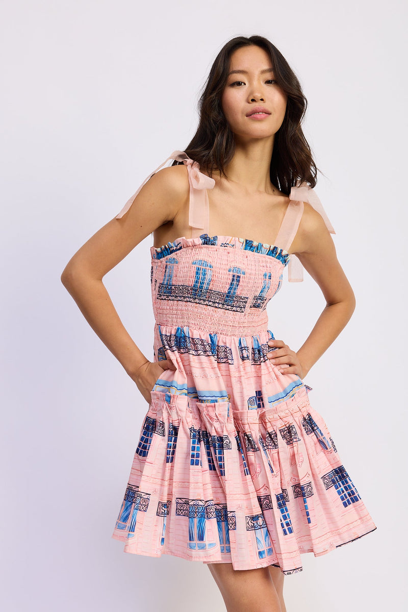 En Saison - Cafe Mini Dress - Blush Navy