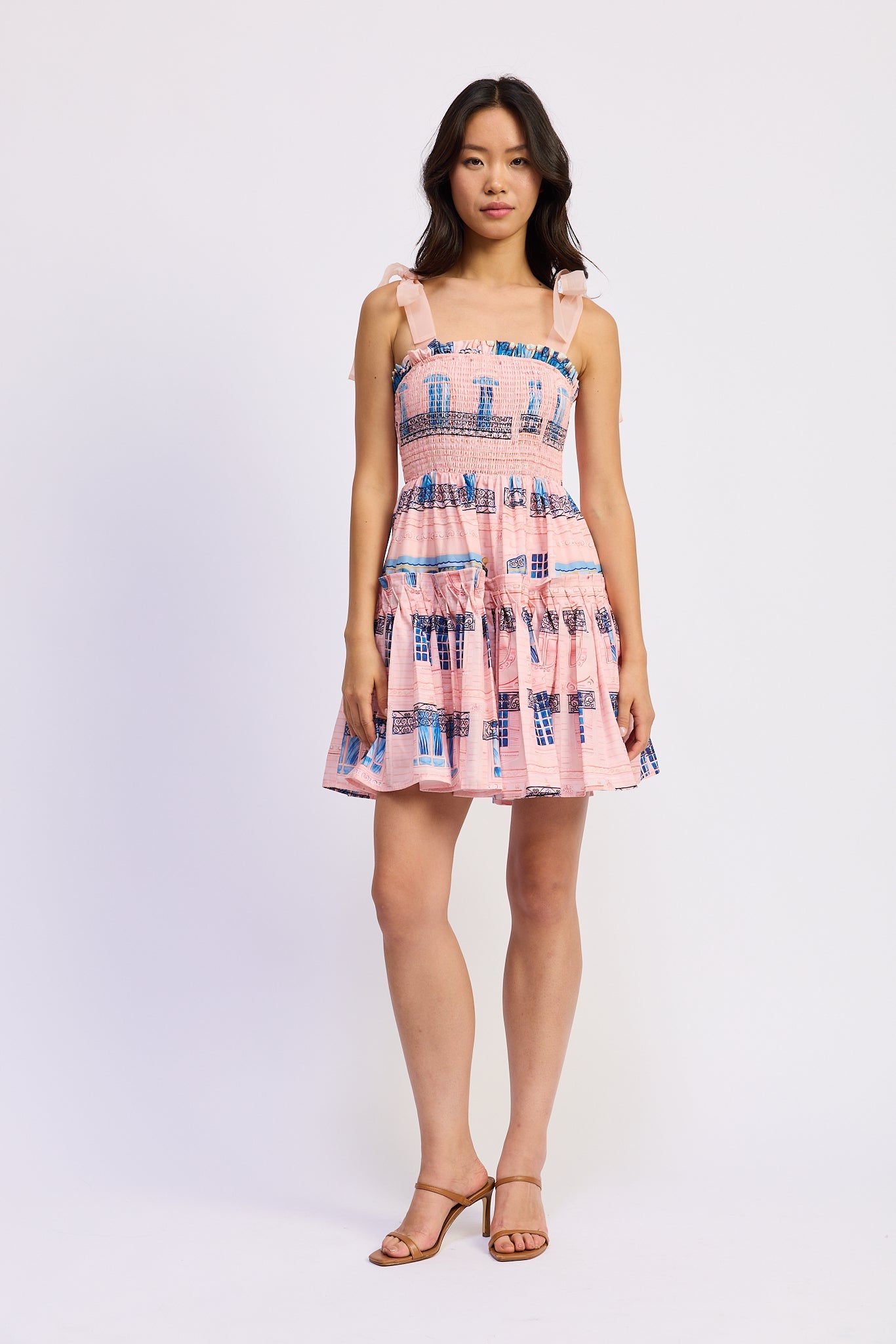 En Saison - Cafe Mini Dress - Blush Navy