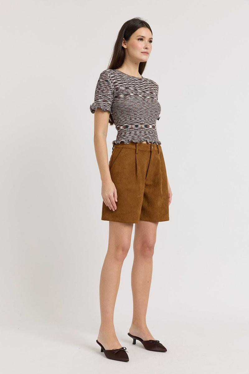 En Saison - Lila Top - Brown Multi