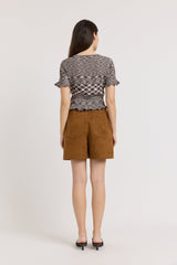 En Saison - Lila Top - Brown Multi
