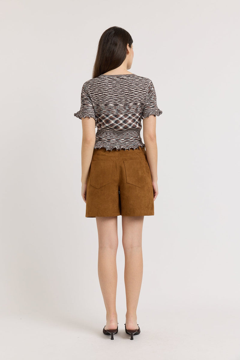 En Saison - Lila Top - Brown Multi