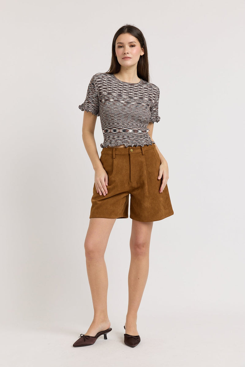 En Saison - Lila Top - Brown Multi