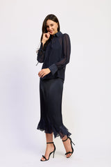 En Saison - Gia Blouse Top - Navy