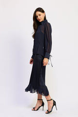 En Saison - Gia Blouse Top - Navy