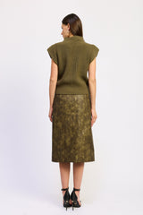 En Saison - Margot Sweater Vest - Olive