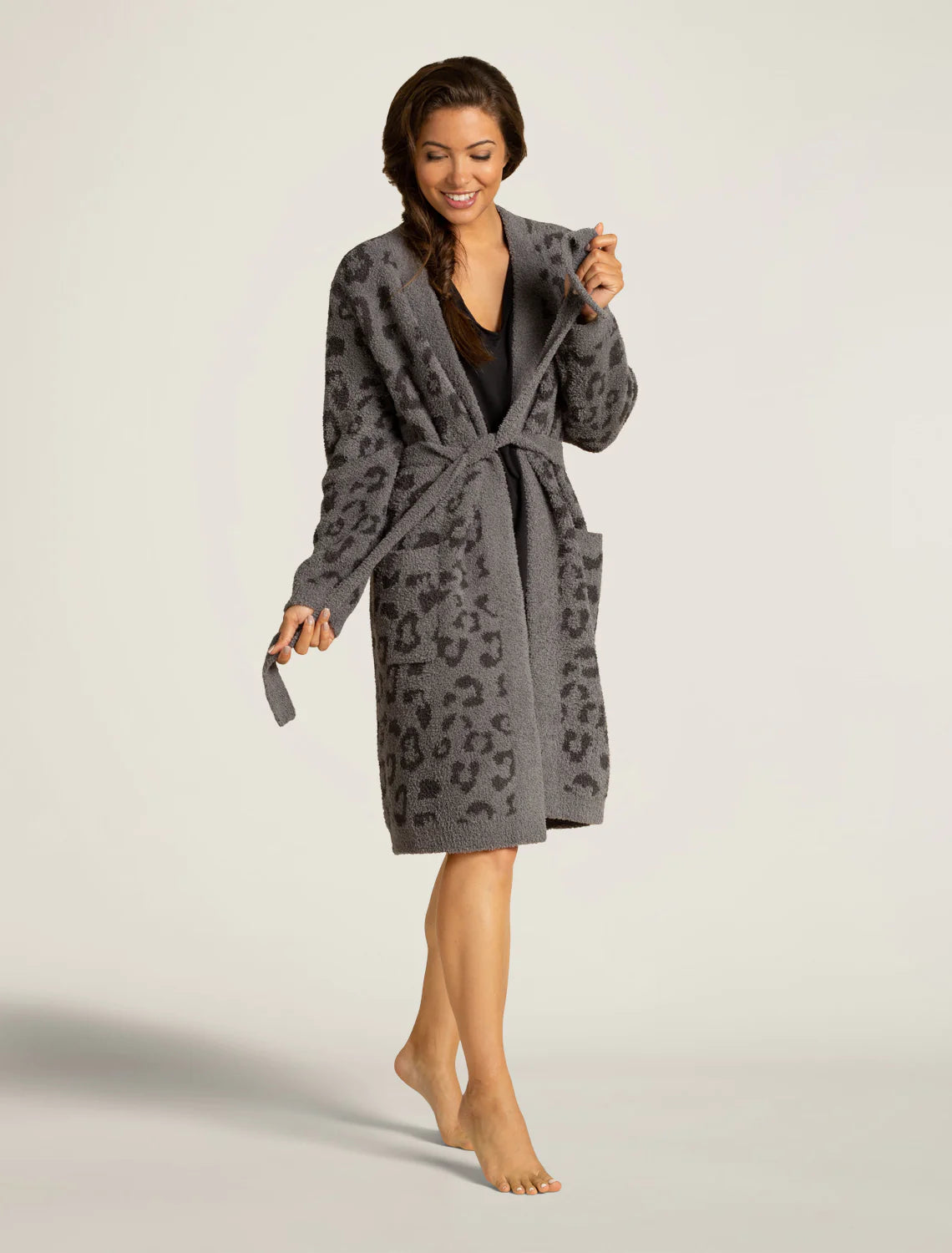 Load image into Gallery viewer, Cozychic Women&amp;#39;s Barefoot In The Wild Robe - Graphite-Carbon
