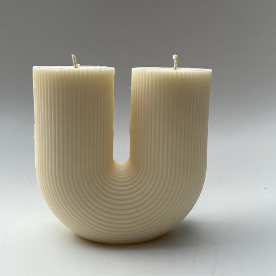 The U Ribbed Candle | Soy Wax | Home Decor | Gifts | Minimal