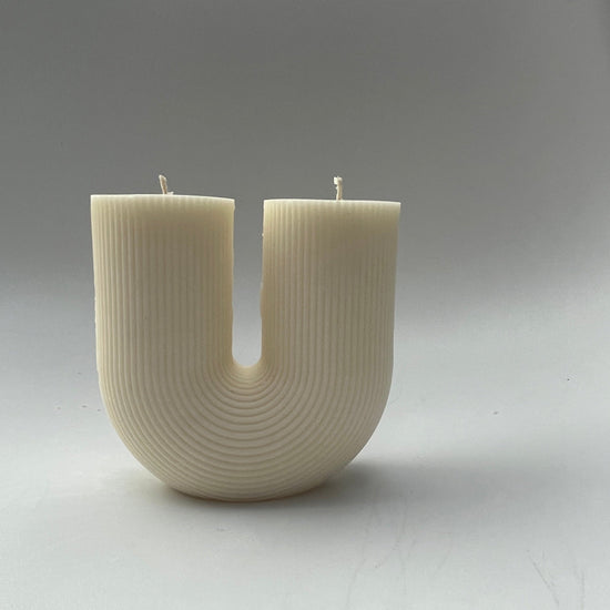 The U Ribbed Candle | Soy Wax | Home Decor | Gifts | Minimal