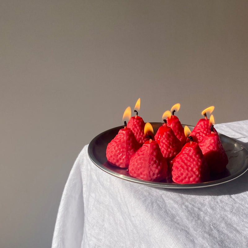 Strawberry Candles - 8 Pack