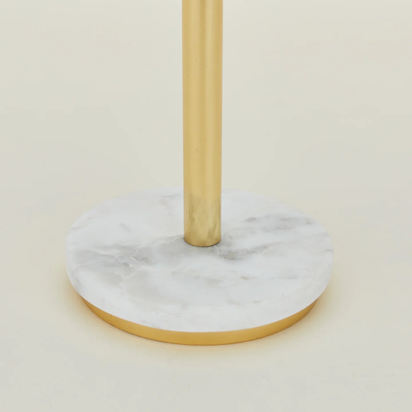 Load image into Gallery viewer, Simple Marble + Brass Paper Towel Holder
