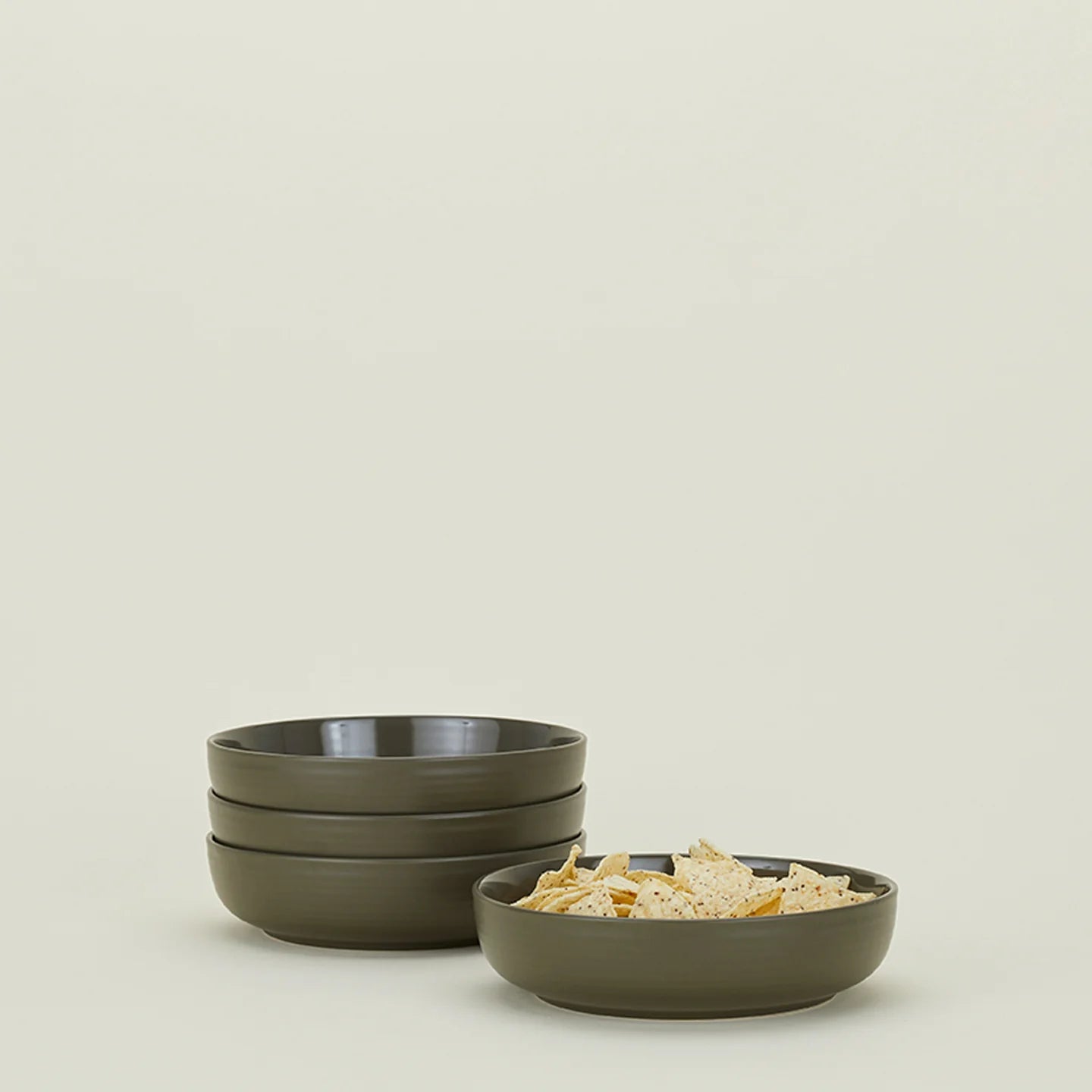 Essential Low Bowl, Olive