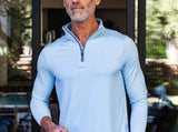 Criquet - Feather Performance Pullover - Heather Blue