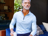 Criquet - Feather Performance Pullover - Heather Blue