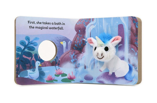 Load image into Gallery viewer, Baby Unicorn Finger Puppet Book
