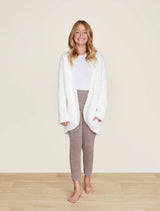Barefoot Dreams - Cozychic Youth Diamond Circle Cardi - Pearl