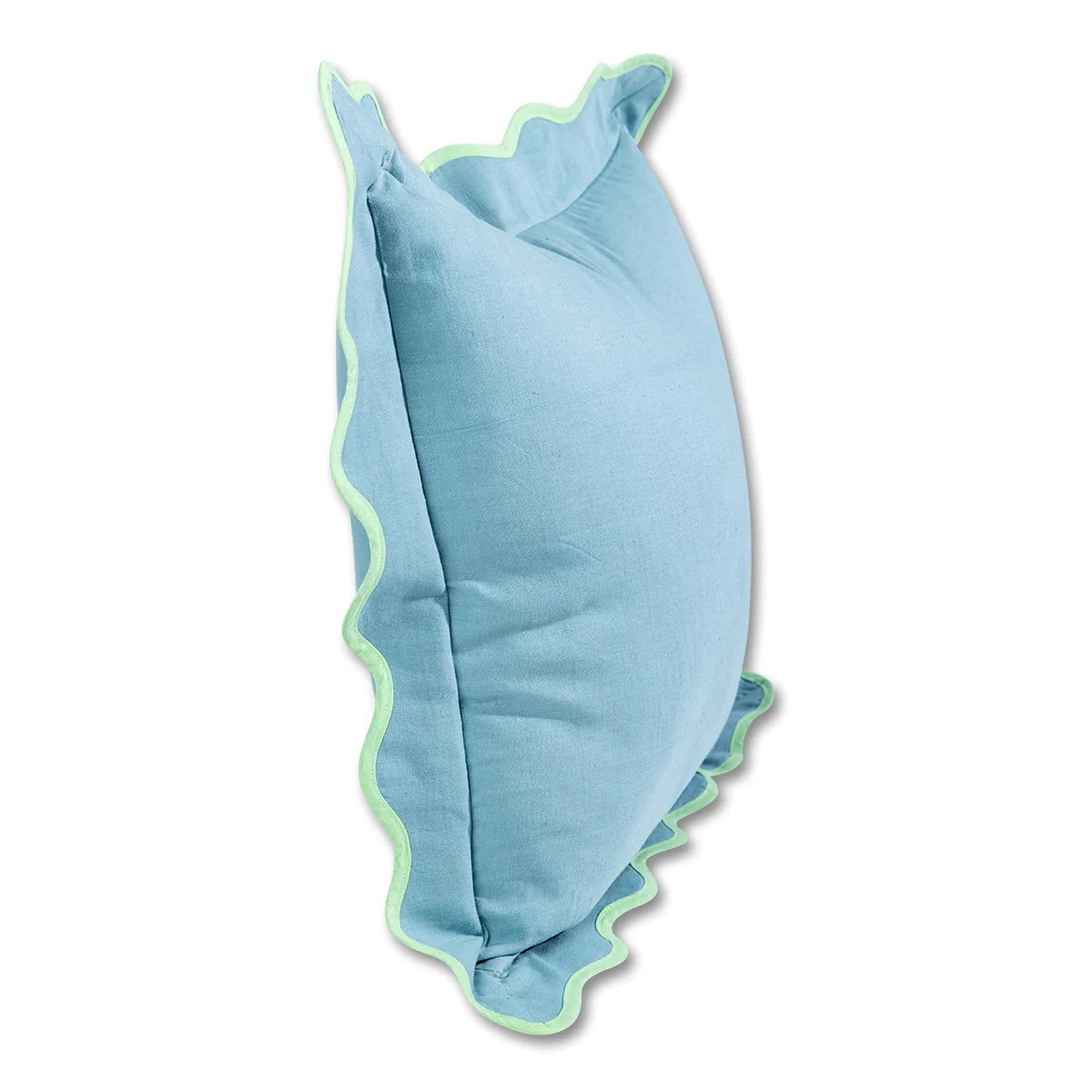 Load image into Gallery viewer, Darcy Linen Pillow, Aqua + Mint
