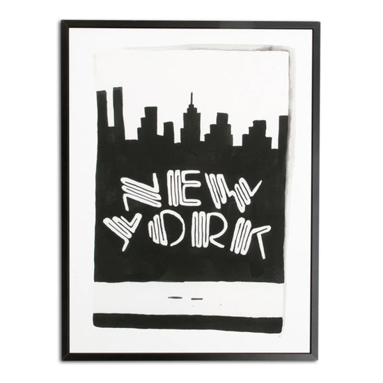 New York City Matchbook Watercolor Print