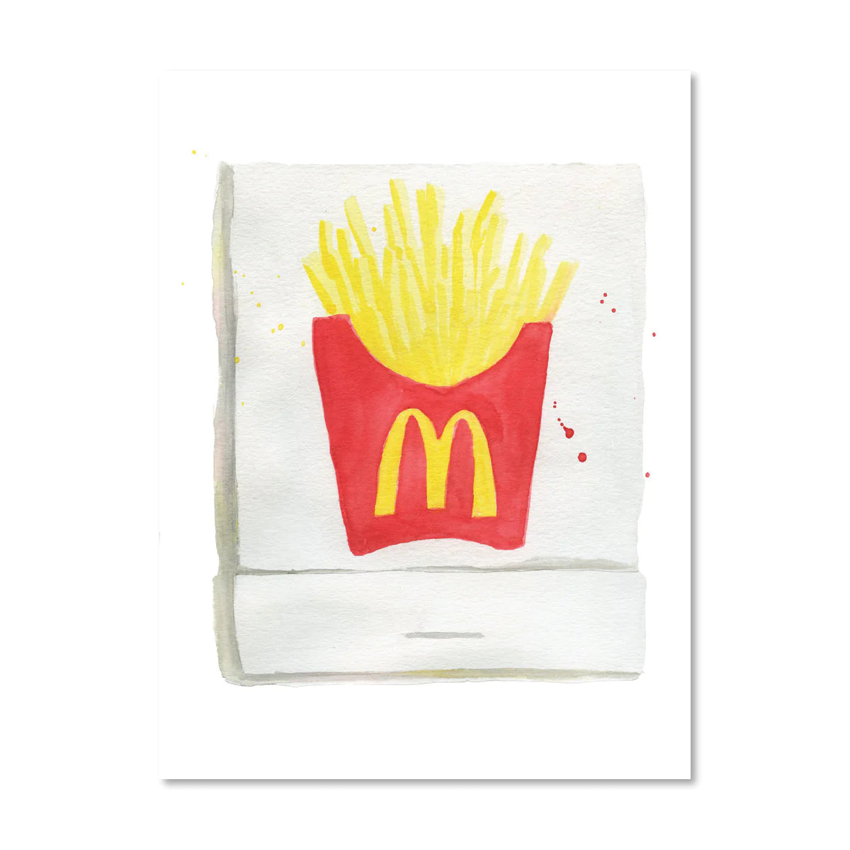 Load image into Gallery viewer, McDonald&amp;#39;s Matchbook Watercolor Print
