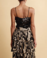 byTimo - Sequins Strap Top - Black