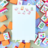 Sunset Mahjong Tiles Notepad
