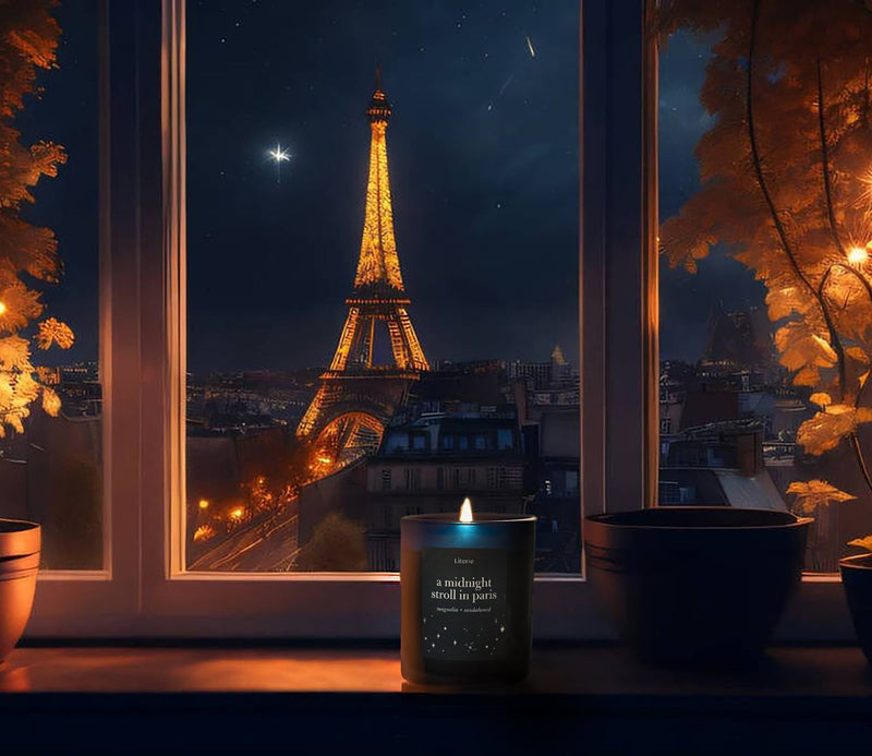 A Midnight Stroll in Paris Candle
