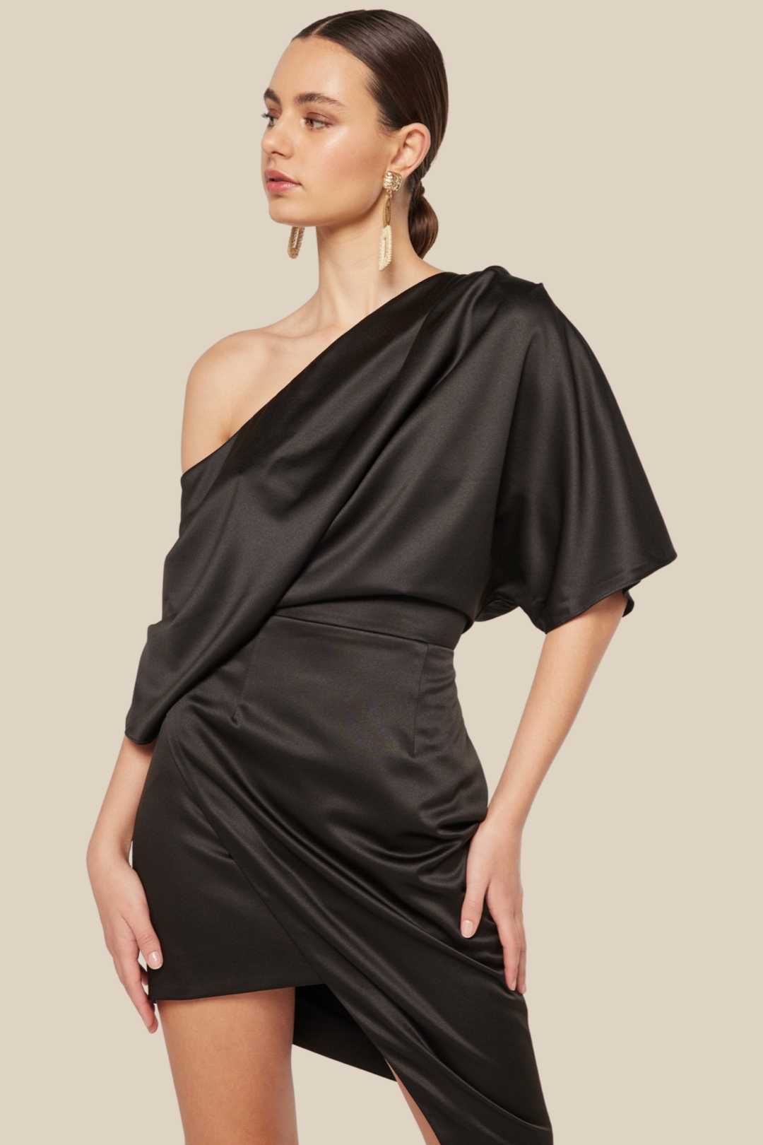 Grecian Dress, Black