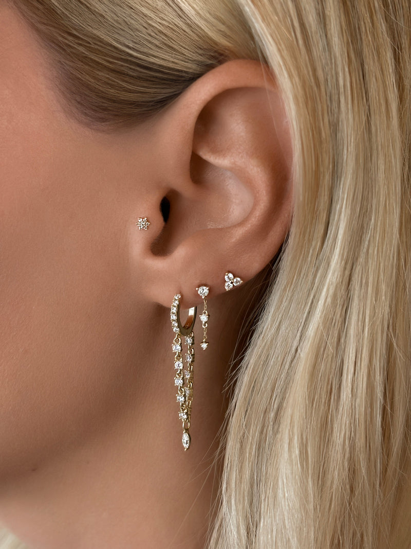 Dangle Chain Studs