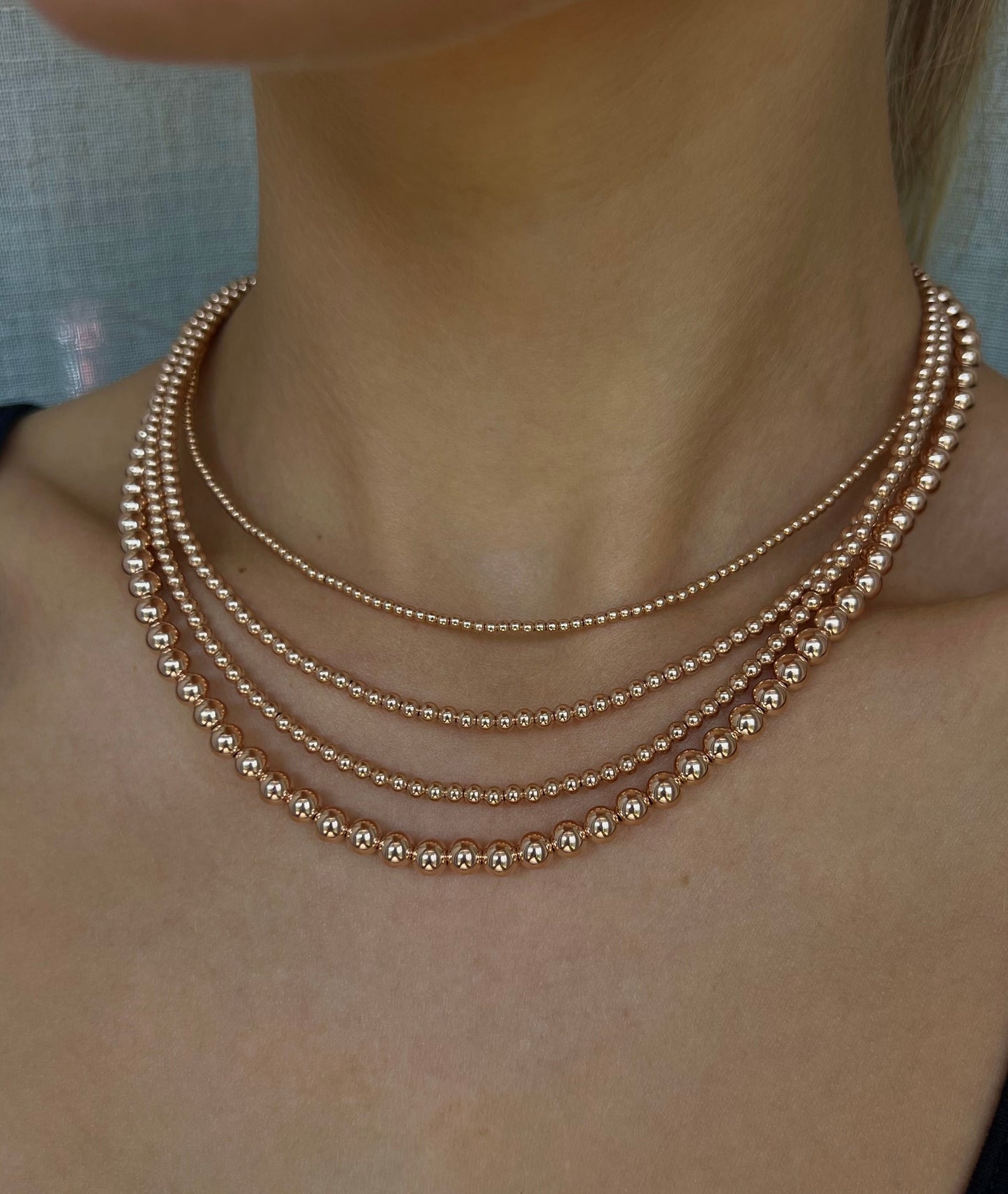 3MM Signature Beaded Necklace