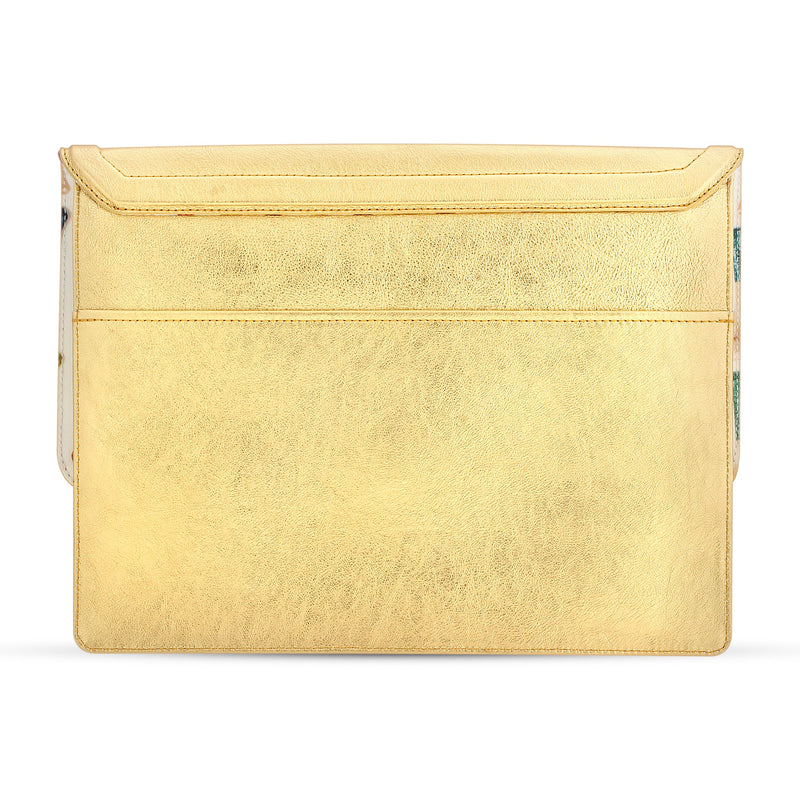 Caffery Clutch Metallic Gold