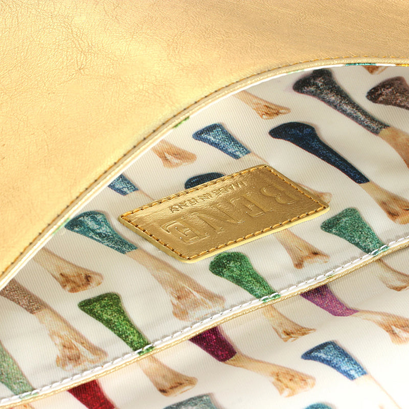 Caffery Clutch Metallic Gold