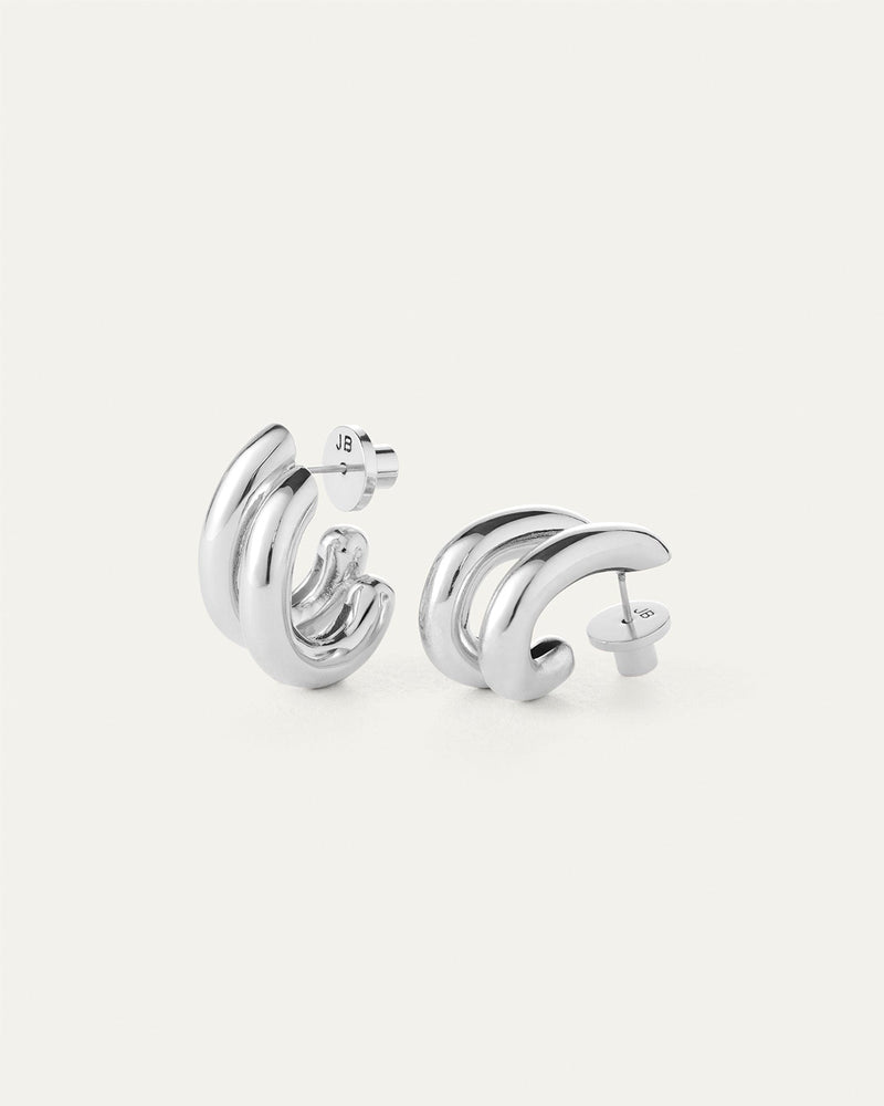 Jenny Bird - Florence Earrings - High Polish Silver