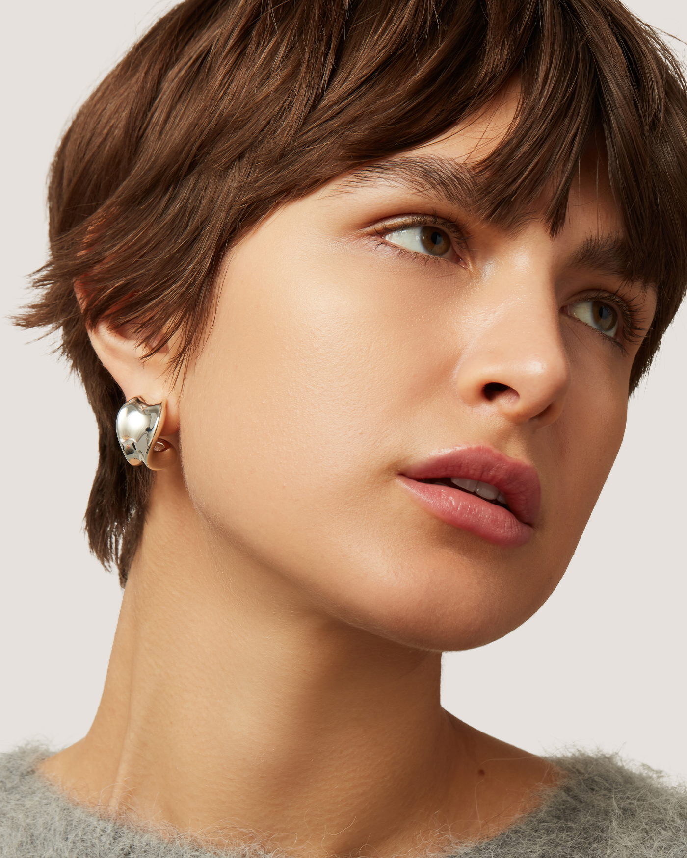Jenny Bird - Chunky Doune Hoops - High Polish Silver