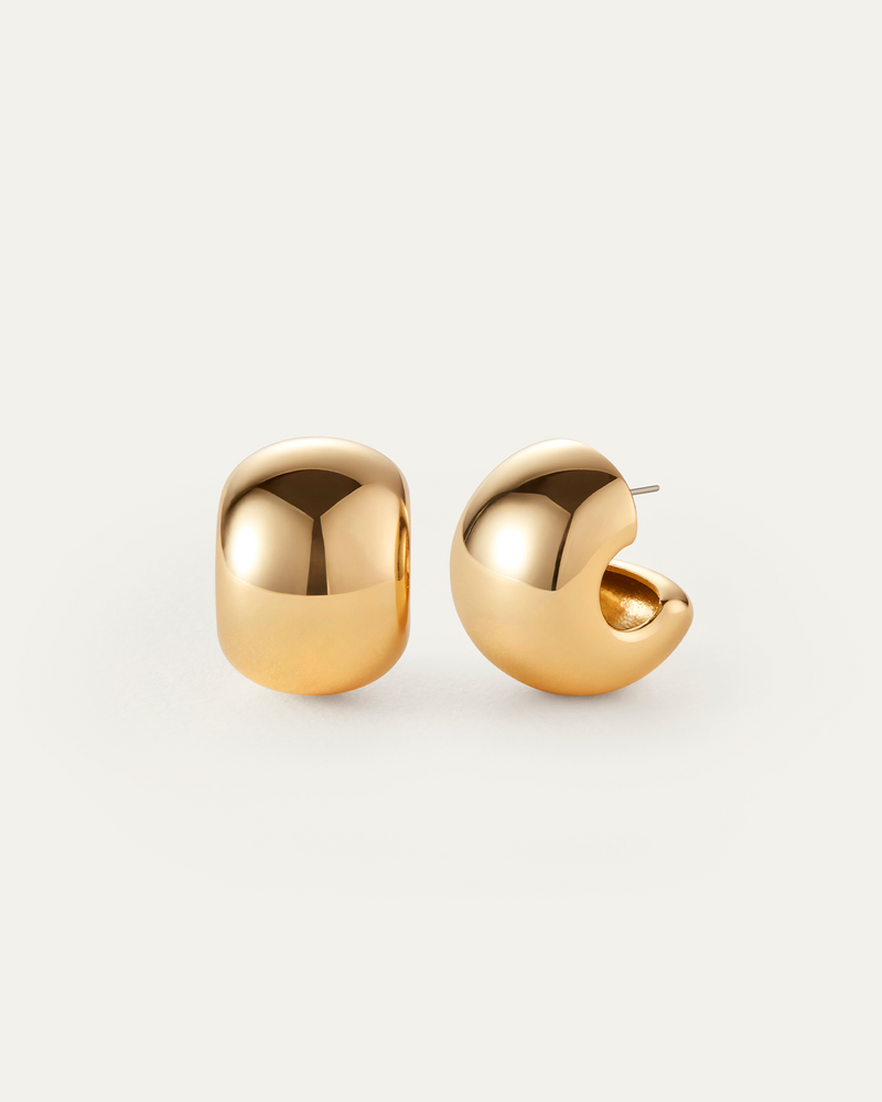 Jenny Bird - Gemma Hoop Earrings - High Polish Gold