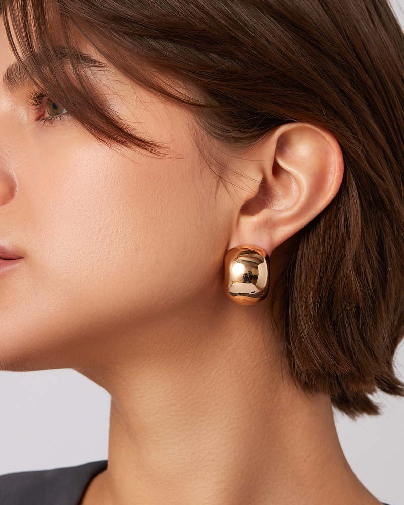 Jenny Bird - Gemma Hoop Earrings - High Polish Gold