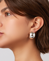 Jenny Bird - Gemma Hoop Earrings - High Polish Silver